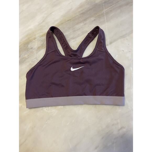 Nike Sports Bra Womens Size Large Dri Fit Athleisure Purple Lavender - Picture 1 of 5